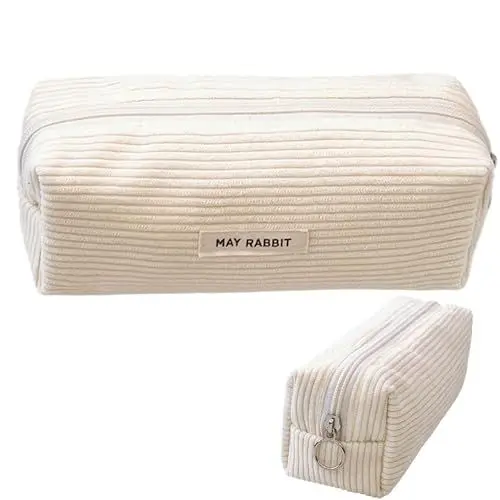 Produktbild: MAEXUS Mäppchen,Federmäppchen für Jungen & Mädchen, Federtasche Erwachsene, Federpenal, Federmappe, Federmäppchen Aesthetic, Mäppchen Teenager, Pencil Case-Teenager Etui Schule (Beige)
