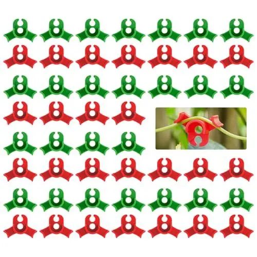 Produktbild: MAEXUS® Pflanzen Clips, 50 Stück Lst Clips Pflanzen Grow ZubehöR, Low Stress Training Clips Pflanzenclips für Tomatenpflanzen, Pflanzenbieger Clips für Gartenarbeit