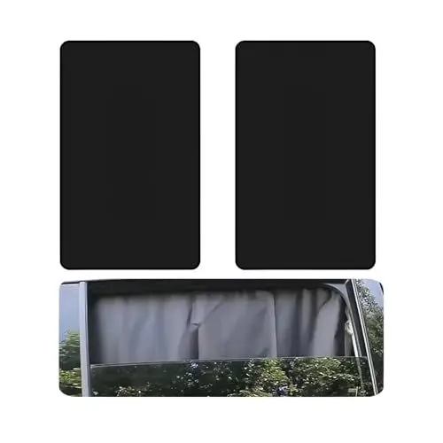 Produktbild: MAEXUS® Sonnenschutz Auto Magnetisch, 2 Stück Auto Sonnenschutz Rollo mit 10 Magneten, Sonnenblende Auto Fenstervorhang Universal für Seitenscheibe Sonnenschutz - Komplett LichtundurchläSsig