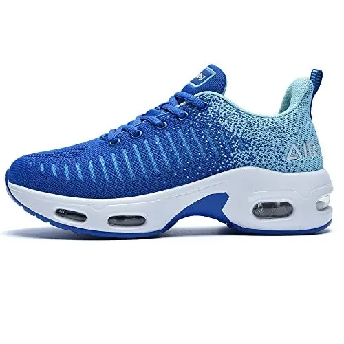 Produktbild: MAFEKE Damen Sneaker Laufschuhe Turnschuhe Air Sportschuhe Tennis Atmungsaktiv Leichte Stoßdämpfung durch Luftkissen Walking Sneakers für Outdoor Gym Fitness Damen Schuhe