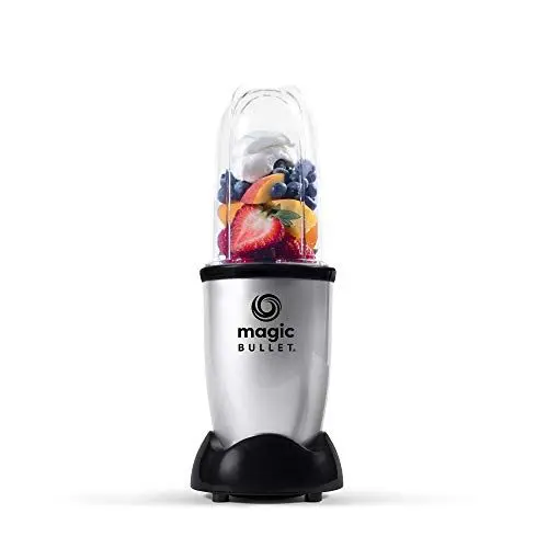 Produktbild: Magic Bullet, Elektrischer Mixer, Zerkleinerer, Smoothiemixer, Smoothie Maker, 200 Watt Leistung, Einfach und schnell in der Anwendung, Kompakt, Leicht zu reinigen, MBR03, Grau