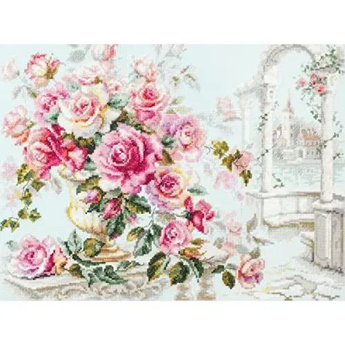 Produktbild: Magic Needle 110-011 ZW Rosen für die Herzogin Kreuzstichset mit Zählmuster Zweigart Edition, Baumwolle, multifarbig, 40x30cm