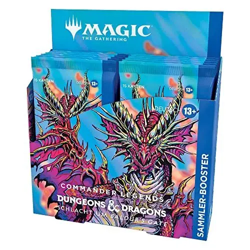 Produktbild: Magic The Gathering Commander Legends: Schlacht um Baldur’s Gate Sammler-Booster-Display, 12 Booster (Deutsche Version), Multi, D10251000