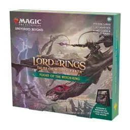 Produktbild: Magic: The Gathering Der Herr der Ringe: Geschichten aus Mittelerde Szenenbox – Flug des Hexenkönigs (6 Szenenkarten, 6 Artwork-Karten, 3 Set Booster + Aufsteller) (Englische Version)