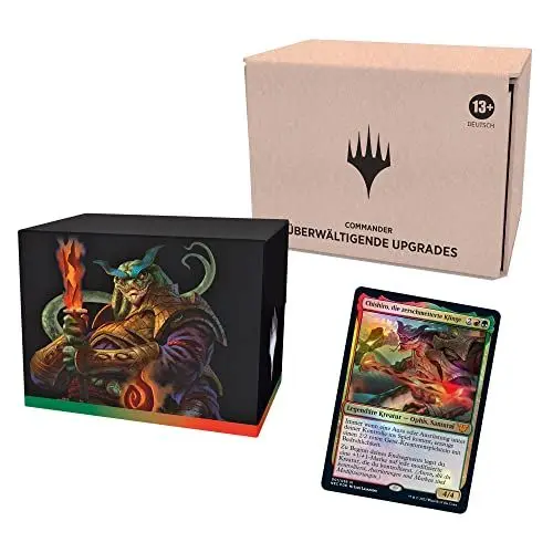 Produktbild: Magic: The Gathering Kamigawa: Neon-Dynastie Commander-Deck – Entfesselte Upgrades, Minimal Verpackte Version (Deutsche Version), Grün-rot
