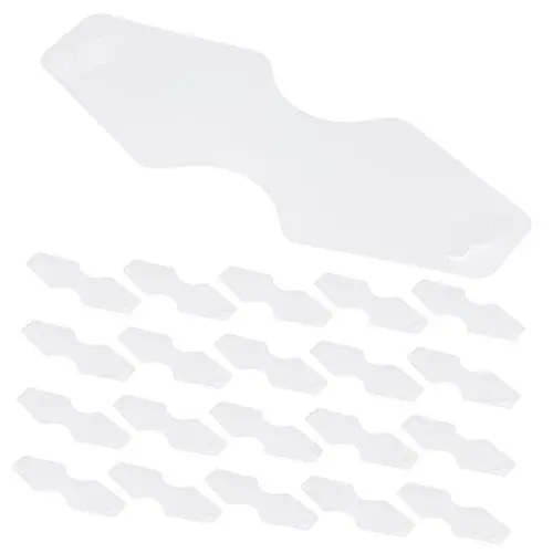 Produktbild: MAGICLULU 100St Ornament-Karte schmuck-aufbewahrung schmuckherstellung Haarband mit Karte Verpackungszubehör für Halsketten schlüsselanhänger Klappkarten für Halskette Armband Faltkarten PVC