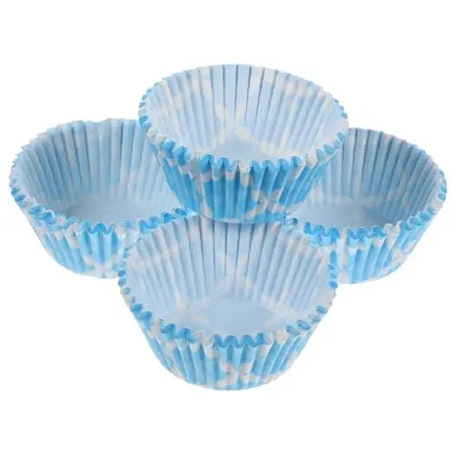 Produktbild: MAGICLULU 100st Mini Pappbecher Cupcake-papiereinlagen Runde Muffinförmchen Muffin-pappförmchen Dessertbecher Aus Papier Cupcake-becher Mini-muffinförmchen Mini-muffins Papierfach Backbecher