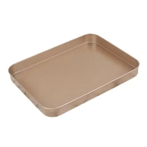 Produktbild: MAGICLULU Goldene Backform Aus Karbonstahl 25 4 Cm Antihaftbeschichtet Backblech Brotform Ofenkuchenform Für Dauerhaften Gebrauch