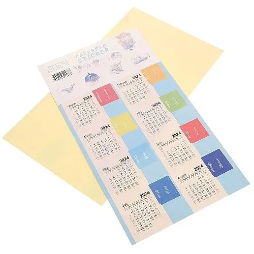 Produktbild: MAGICLULU 10sätze Kalender Aufkleber Selbstklebende Indexetiketten Für Notizbücher Und Planer Bunte Monatsregister Für Schule Und Büro Praktische Lesezeichen Und Organisationshilfen