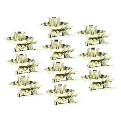 Produktbild: MAGICLULU Dekorative Kerzenhalter-Clips Aus Eisen 10 Stück Weihnachtsbaum-kerzenclip für Festliche Dekorationen