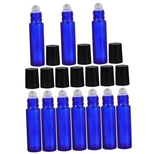 Produktbild: MAGICLULU 10st Reiseparfüm Multifunktionale Rollerflasche Make-up-behälter Auslaufsichere Reisebehälter Tragbare Rollerflasche Kosmetische Sprühflasche Rollcontainer Glas Stahl Ball Phiole