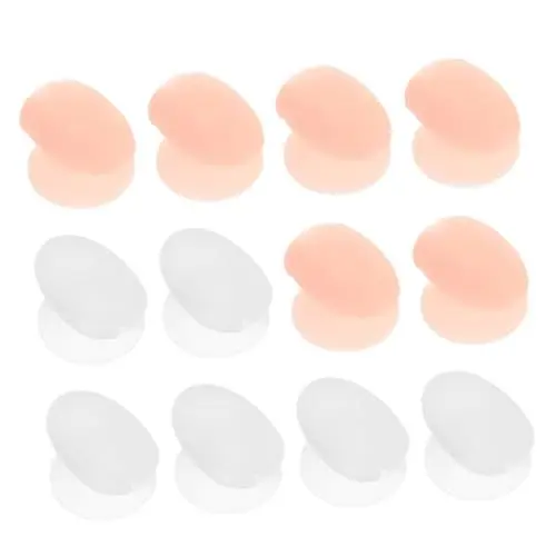 Produktbild: MAGICLULU 12 Stück Lippenpinsel-kappen Silikon-pinsel-abdeckung Lippenstift-pinsel-schutz Für Reisen Zuhause Büro Schule