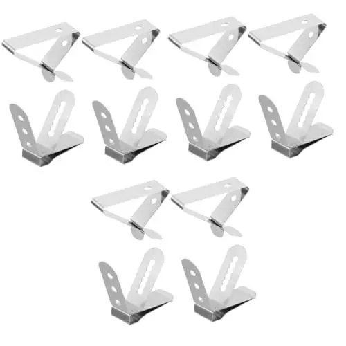 Produktbild: MAGICLULU 12 Stk Thermometer-Befestigungs clip Halter Pfannenclips Kaffeebecher Espressotasse Klemmen für Fleischthermometer Backzubehör Lebensmittel Essenszange Edelstahlclip Sonde Grill
