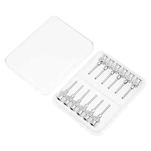 Produktbild: MAGICLULU 12st Edelstahlnadel Dosiernadel Zum Nachfüllen Von Klebstoff Dosiernadel Mit Stumpfer Spitze Abgabe Von Nadeln Spitze Einer Stumpfen Spritzennadel Rostfreier Stahl Spitze Nadel