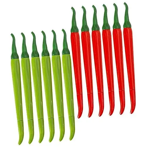 Produktbild: MAGICLULU 12st Gel Stift Feine Punktmarkierung Studenten Gelstift Büro-gelstift Lustige Gelschreiber Gelstifte Als Handkonto Stift Gemüsestift Hammer-gelstifte Abs Kind Schreibstift Chili