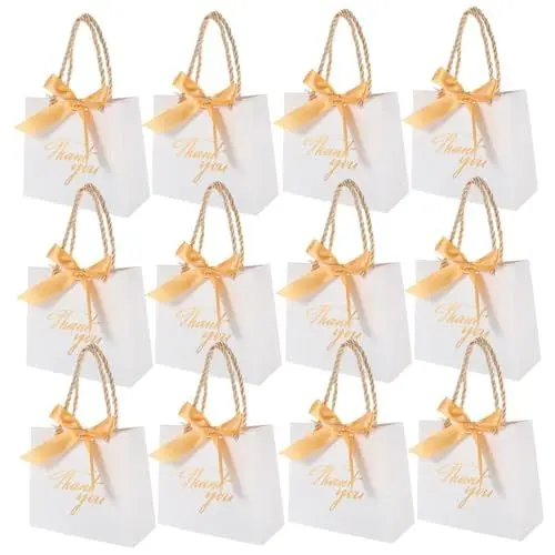 Produktbild: MAGICLULU 12er-pack Hochzeitsgeschenktüten Geschenktüten Süßigkeitenboxen Hochzeitsfeier Leckerli-taschen Für Gäste