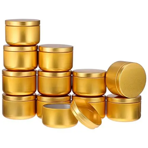 Produktbild: MAGICLULU Kerzendosen-aufbewahrungsset Mit 12 Runden 50-ml-aluminiumdosen Für Kerzen