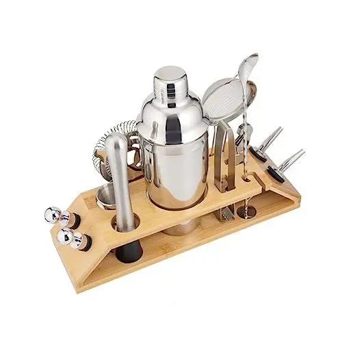 Produktbild: MAGICLULU Getränkeherstellungswerkzeuge 1 Set 13-teiliges Cocktail-edelstahl-zubehör Haushalts-cocktail-werkzeuge