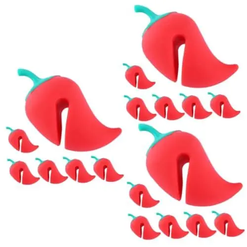 Produktbild: MAGICLULU 18 STK Überlaufschutz Für Topfdeckel Überlaufstopper Pfefferkocher Topfkochen Verhindern Deckel Offen Halten Küchenhelfer Topfdeckelhalter Plastik Geschirr Dampf