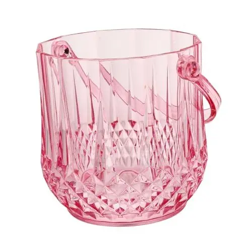 Produktbild: MAGICLULU Handlicher Eiskübel Aus Acryl Für Ktv-bars Rot Würfelaufbewahrung Stabil Leicht Zu Halten Für Cocktails Wein Einfaches Design Für Den Privaten Und Gewerblichen Gebrauch
