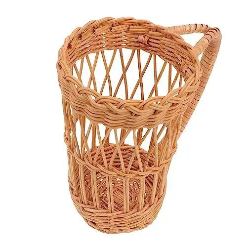 Produktbild: MAGICLULU 1Stk Glas-Set biergläser Mori-Abteilung Zubehör handhaben Cup-Sets Getränkehalter Rattan