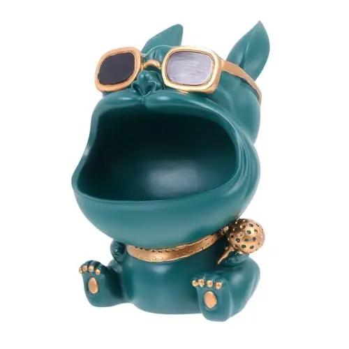 Produktbild: MAGICLULU 1Stk Großmaul-Hund-Speicherpendel Vorspeisenteller Sonnenbrillen-Organizer-Etui Schminktisch Vorratsdose Aufbewahrungsdose für Schlüssel Haushalt Ornamente Süßigkeitenglas