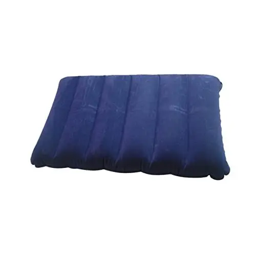 Produktbild: MAGICLULU 1stück Aufblasbares PVC Flocking Reisekissen Für Outdoor Camping Ergonomisches Design Leicht Und Tragbar Für Nickerchen Und Autofahrten Komfort Für Nacken Und Rücken
