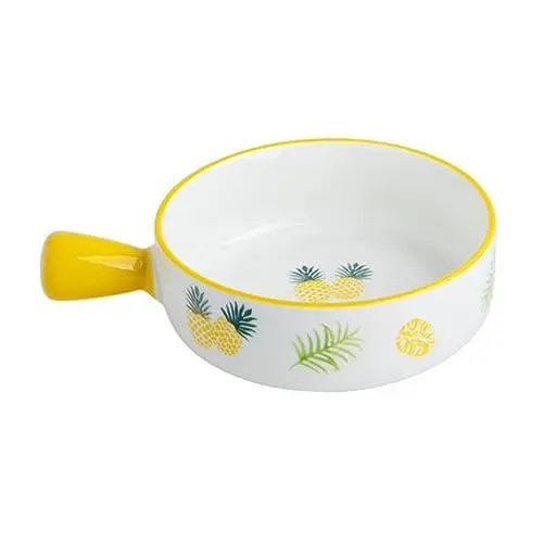 Produktbild: MAGICLULU 1Stk Mikrowelle Salatschüssel Popcorn-Schüssel Grillschale Pasta Ramen-Schüssel Besteck Keramikschale für den Haushalt Backschüssel Obst Geschirr Dessertschale Suppenschüssel