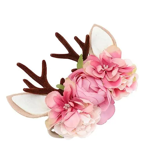 Produktbild: MAGICLULU 1Stk baby stirnband Rentier-Stirnband Weihnachtsfeier Kopfschmuck baby stirnbänder Haarschmuck für Babys Haargummi Haarband Kinderhaare Kopfschmuck für Kinder Halloween Geweih