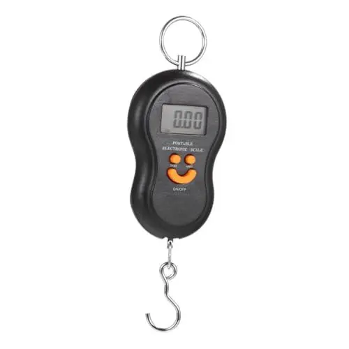 Produktbild: MAGICLULU 1Stk tragbare Waage kitchen scale kücjenwaagen Fishing scale Lightweight scale kranwaage digitale Fischwaage Taschenwaage digitale küchenwaage Hakenwaage tragbare Küchenwaage Black