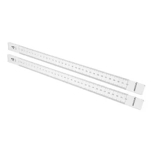 Produktbild: MAGICLULU 1 Paar Teigmesser Keks-Nivellierlineale Teigrollstreifen küchenhelfee rolling pin Kekse Pizzateig Cookie-Lineal Pizza-Nudelholz messen Butter Balance-Lineal Werkzeug Dickenmesser
