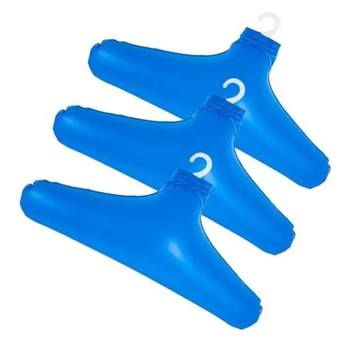Produktbild: MAGICLULU Aufblasbare Kleiderbügel für Unterwegs 3er-Pack Kompakte Wäscheständer Kleiderbügel Aus Kunststoff Sparen Platz Im Schrank Hotel Camping