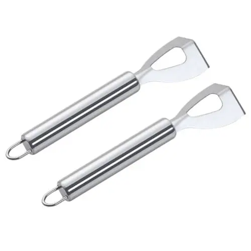 Produktbild: MAGICLULU 1 Satz Edelstahl Buttermesser Mühle Käsescheiben Käseverteiler Käsemesser Käse Butterhobel Und Halter Käsebrett Wurstmesser Utensil 2Stk