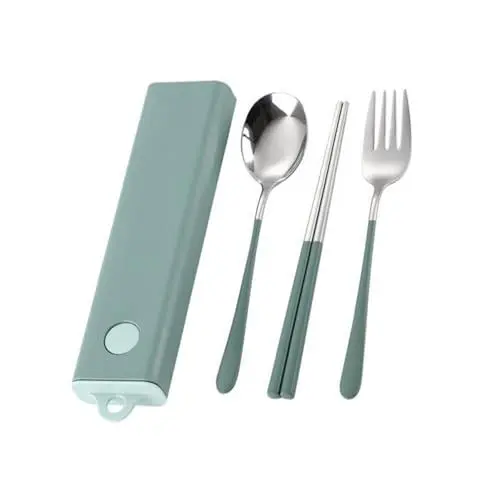 Produktbild: MAGICLULU Löffel Stäbchen Aus Für Camping Tragbar Reise Utensilien Outdoor Geschirr Besteck Campinggeschirr Rucksackreisen Picknicken