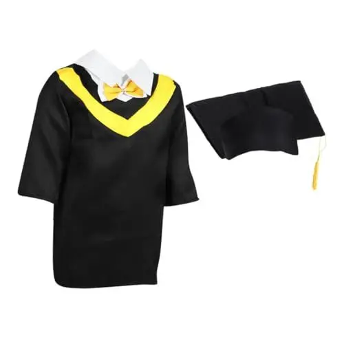 Produktbild: MAGICLULU Abschlusskappe Für Jungen Und Mädchen Vorschulabschlusskleid Zertifikatskostüm Arzthut-Set