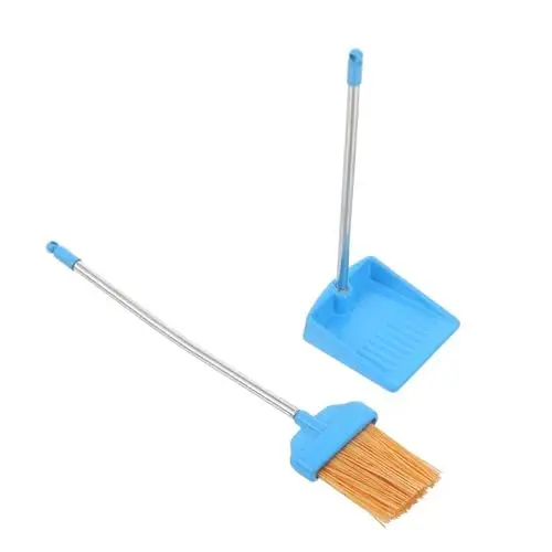 Produktbild: MAGICLULU 1 Set Miniatur-Besen-Requisiten Für Puppen Und Kehrschaufel- Und Besen-Set Kunststoffmaterial Bruchfest 8-teiliges Mini-Besen- Und Kehrschaufel-zubehör