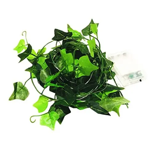 Produktbild: MAGICLULU Lichterketten Aus Rattan Mit Blättern Dekorative Beleuchtung Für Den Hof Dekoration Für Und Garten 1 Set Mit Lampenketten Aus Rattan Mit Blättern