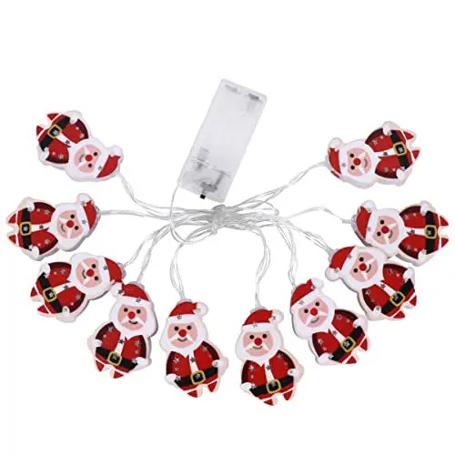 Produktbild: MAGICLULU 1 Satz Saite Weihnachtslichterkette weihnachtsdeko baumelnde Lichterketten geführte Weihnachtsbeleuchtung Weihnachtsbeleuchtung im Innenbereich Weihnachtsmann-Anhänger LED