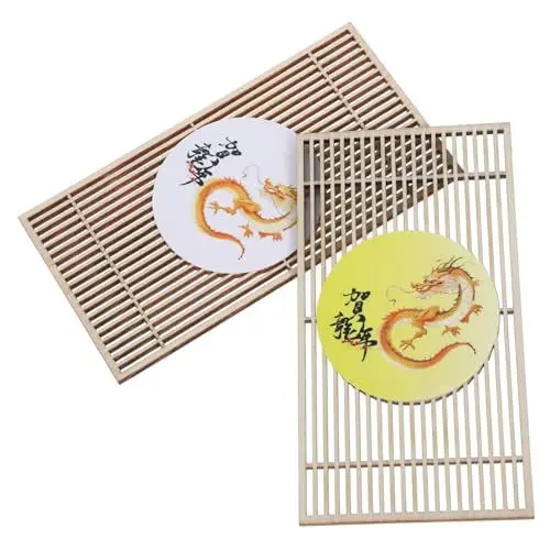 Produktbild: MAGICLULU Japanisches Sashimi-teller-ornament Sushi-teller-ornamente Exquisites Holz-bildschirm-ornament für