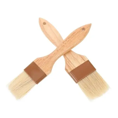 Produktbild: MAGICLULU Cooking Baking Assistant 2 Stück Grillpinsel mit Holzgriff Barbecue-Sauce-Pinsel Zum Grillen Von Öl
