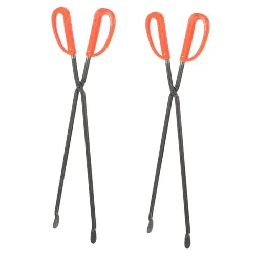 Produktbild: MAGICLULU 1 Satz Zange Fängt Für Weiße Kamera Riegel Grillwerkzeug Grillzubehör Abfallgreifer Picker Oberer Greifer Müllgreifer Müllklammer Protokollgreifer Altpapiergreifer Metall 2st