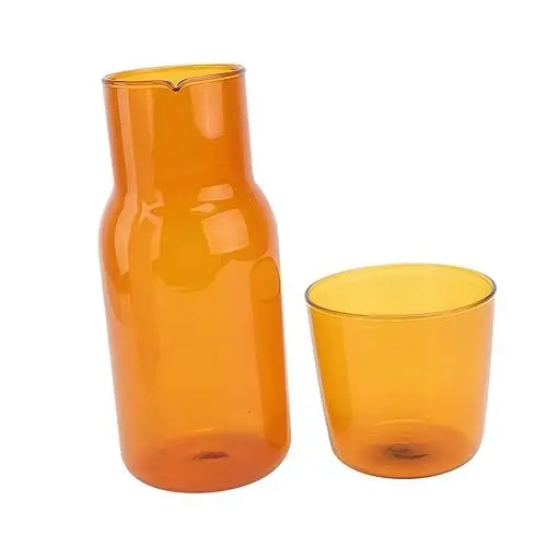 Produktbild: MAGICLULU 1satz Farbige Glasbecher Und Wasserkocher Set Hochtemperaturbeständige Trinkutensilien Für Zuhause Büro Und Hotel Für Kalte Getränke Wie Wasser Und Tee