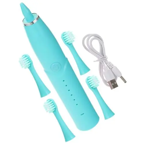Produktbild: MAGICLULU Elektrische Zahnbürste Für Jungen Und Mädchen 1 Set Tragbare Cartoon-bürste Mit Weichen Borsten Für Elektrische Babybürste