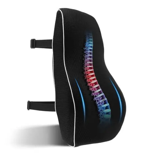 Produktbild: MAGICLULU 1 Stück Weiches Lendenwirbelstützkissen Ergonomische Auto- Auto- Stuhl Lendenwirbelsäule Für Auto