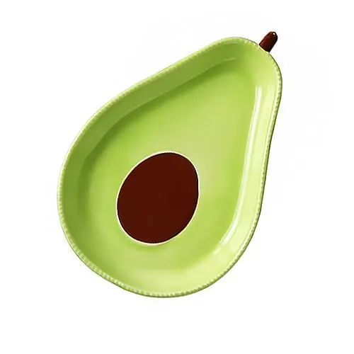 Produktbild: MAGICLULU Eleganter Avocado-keramikteller Salat- Und Obstteller Obstgeschirr Für Familienfeiern