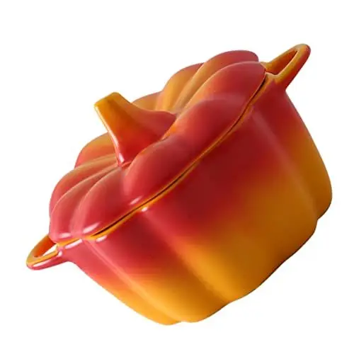 Produktbild: MAGICLULU Suppenschüssel Aus Keramik Mit Kürbisform Elegante Dessertschale Obst-servierschale Zur Einweihungsfeier