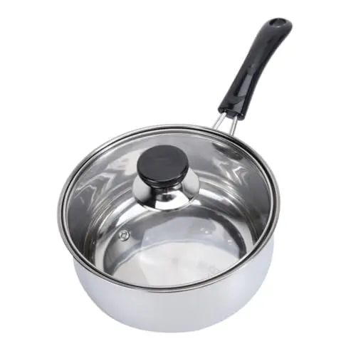 Produktbild: MAGICLULU 1stk Milchtopf Gemüsetopf Schnellkochtopf Steamer Kochtopf Dämpfer Induktion Dampfgarer Behälter Stapelbare Suppentopf Gemüsedämpfer Instant-topf Rostfreier Stahl Baby Antihaft