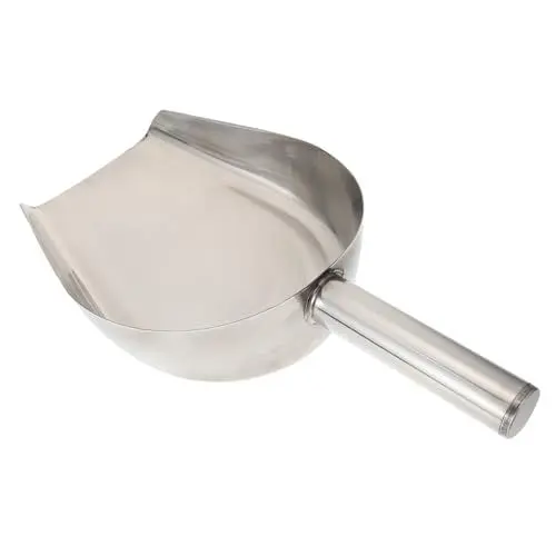 Produktbild: MAGICLULU 1stk Schneeschaufel Aus Edelstahl Haustiernahrung Kaffeebohnenschaufel Metallmessung Candy Bar Scoops Nützlichkeitsfutter Scoops Metallbackschaufeln Rostfreier Stahl Kelle Süss