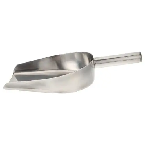 Produktbild: MAGICLULU 1stk Schneeschaufel Aus Edelstahl Sü?er Wagenschaufel Tiernahrungsschaufel Nützlichkeitsfutter Scoops Metallbackschaufeln Nüsse Schaufelt Eben Rostfreier Stahl Teelöffel