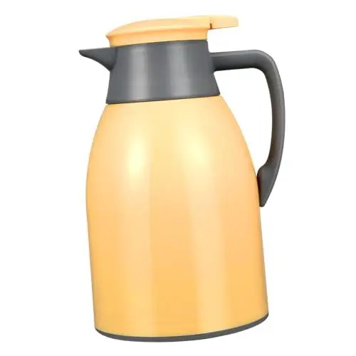 Produktbild: MAGICLULU 1stk Thermoskanne Isolierte Kaffee Topf Kaffee Isolierkanne Vakuum Kaffeekanne Edelstahl Isolierte Krug Isolierte Wasserkanne Heiß Und Kalt Pp-schale Server Student